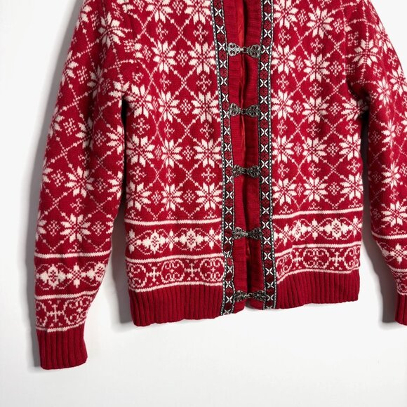 VINTAGE Casual Corner Wool Nordic Cardigan - Picture 3 of 8